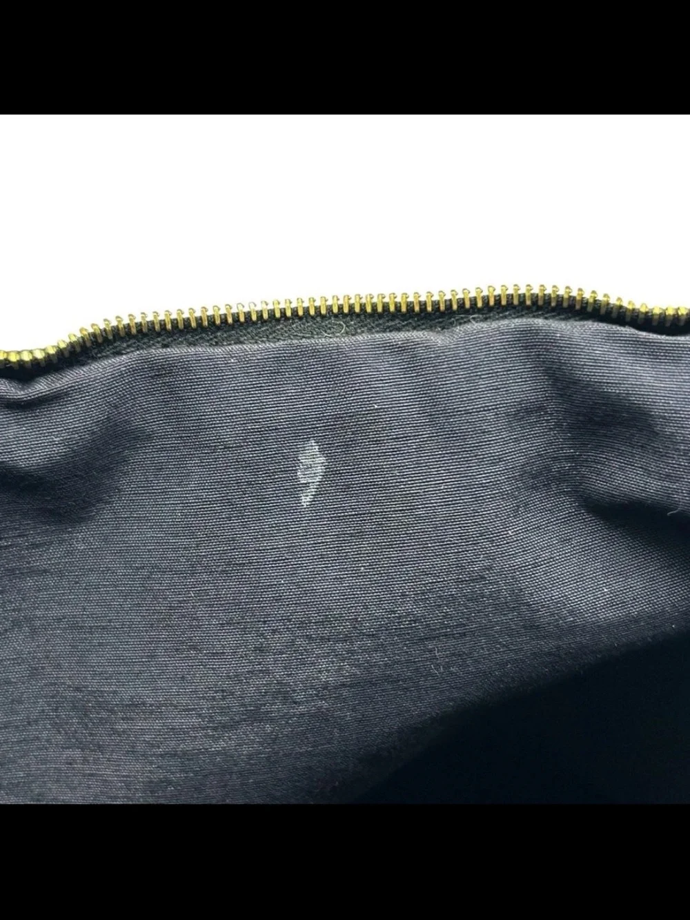 Hermes Black Canvas and Tan Trim Toiletry Pouch